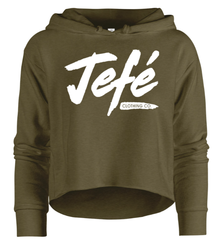 Womens "Jefé Clothing Co." Croptop Hoodies