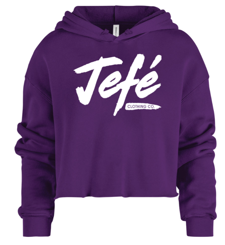 Womens "Jefé Clothing Co." Croptop Hoodies