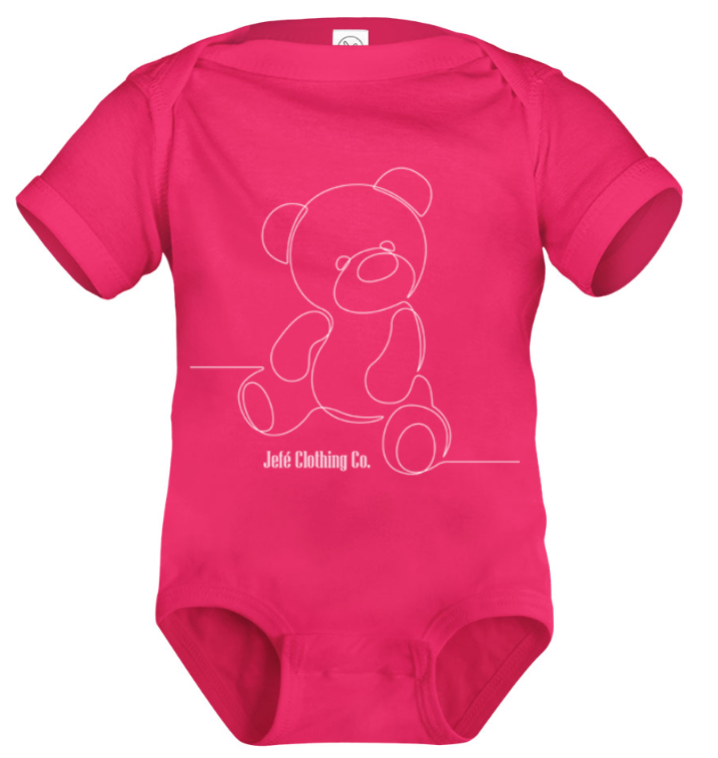 Infants " Pink Bear " Onesies