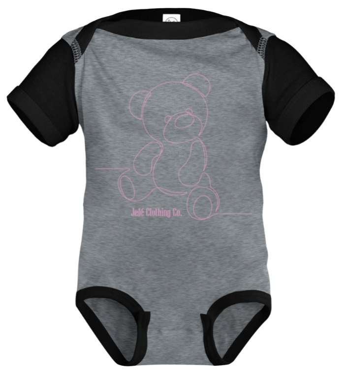 Infants " Pink Bear " Onesies