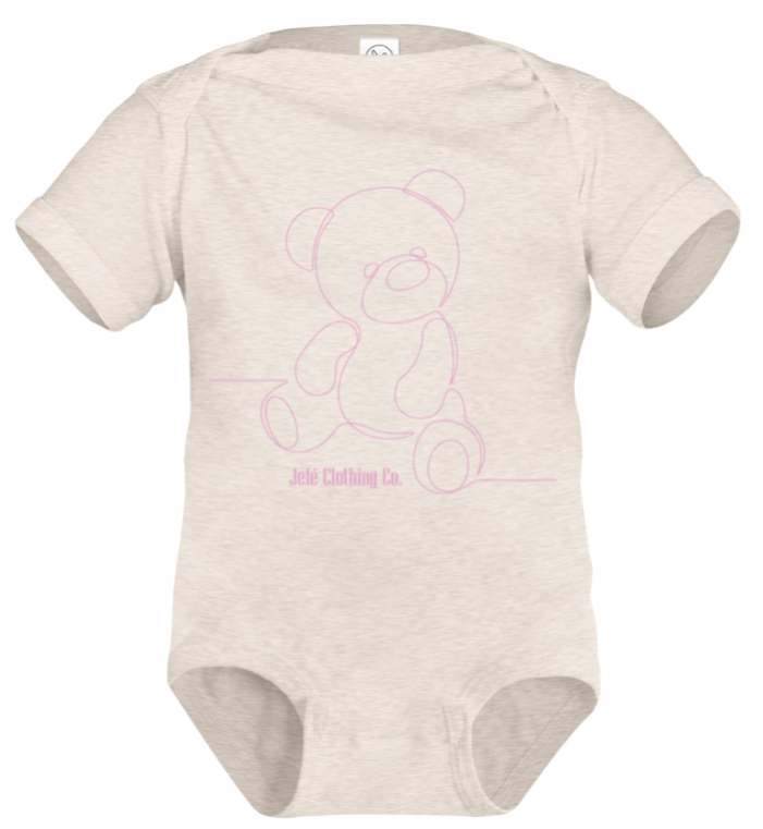 Infants " Pink Bear " Onesies