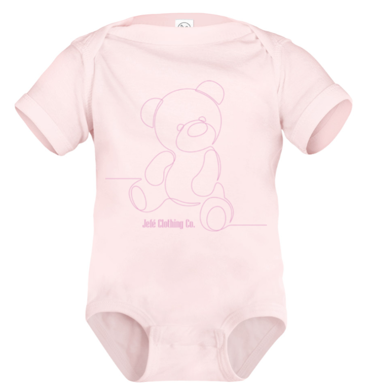 Infants " Pink Bear " Onesies