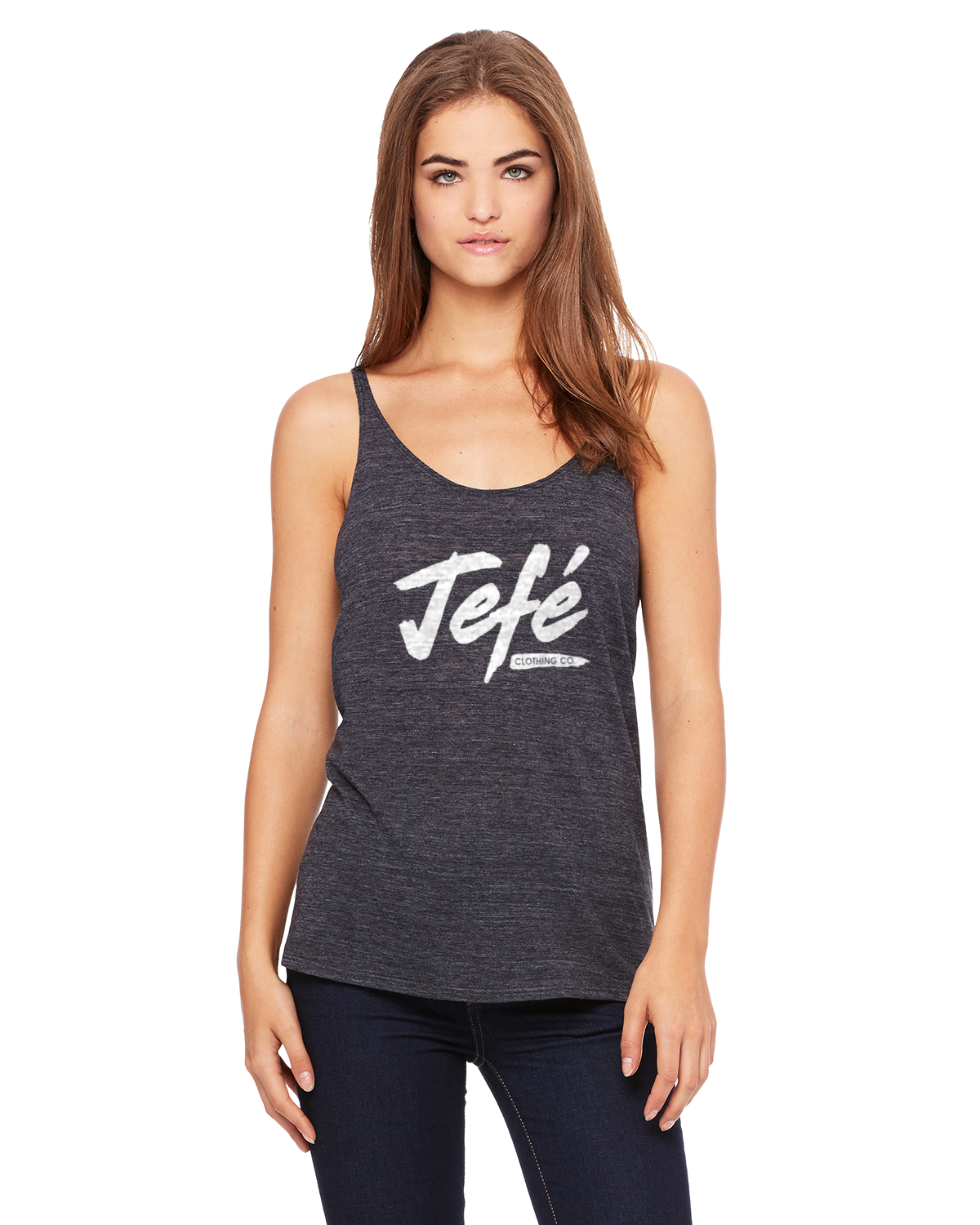 Women's White Label "Jefé Clothing Co." Slouchy Tank